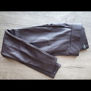 Faux leather leggings
